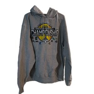 Champion  Softball Championship 2025 Fleece Pull‎ Over Hoodie  Gray Size XL Mens